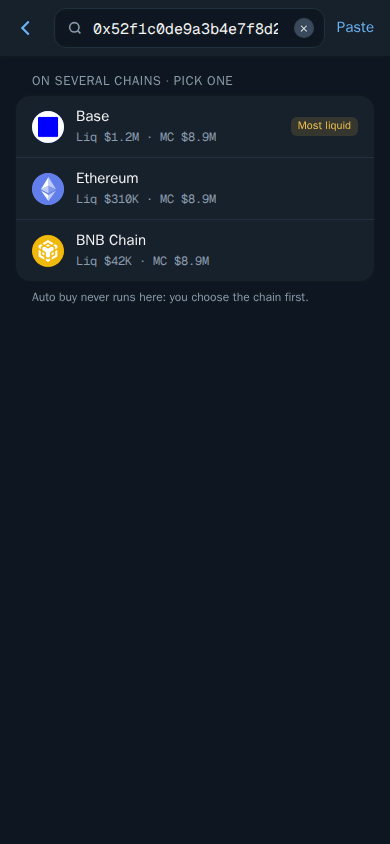 Thor Mini App: A token found on several chains