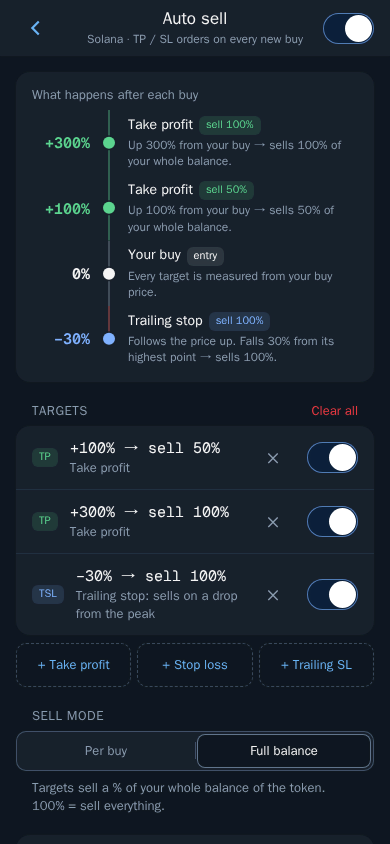 Several targets