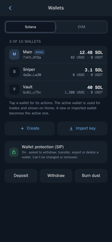 Solana wallets