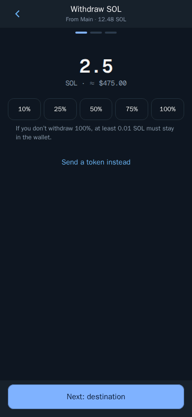 Withdraw